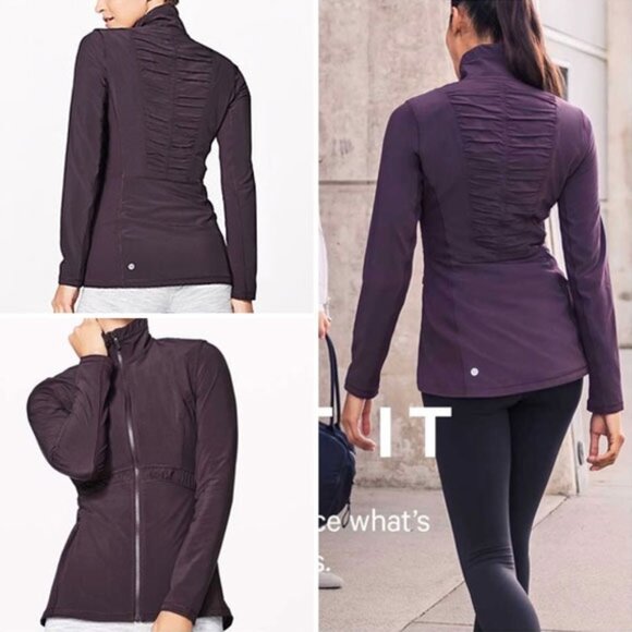 NWOT Lululemon Round Trip Jacket 8 Pelt Dark Mauve Purple - Picture 1 of 8